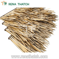 Chaume en bambou synthétique artificielle en plastique populaire tiki palmier chaume HDPE pour maison sur le toit