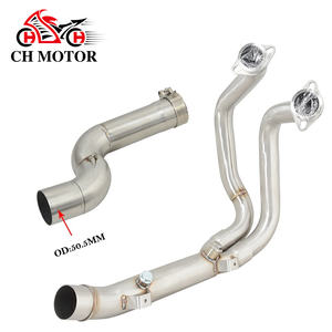 Tube de raccordement intermédiaire pour échappement de moto CHMotor, tube de raccordement de 51 mm pour bmw F900r <span class=keywords><strong>F900xr</strong></span> F900r Xr F900r 2020 - <span class=keywords><strong>2023</strong></span> - Product Image 1