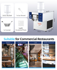 Naixer Hawaii bán tuyết nón bột Flake Ice Cream Shaver Maker Bingsu Con lăn máy xách tay Tuyết ICE crame máy - Product Image 5