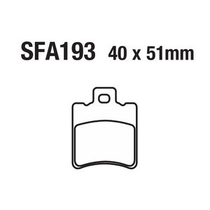 แผ่นดิสก์เบรกรถจักรยานยนต์แผ่นดิสก์เบรกหน้าหลังผ้าเบรกสำหรับ AB <span class=keywords><strong>Beng</strong></span> 1 FA193 - Product Image 5