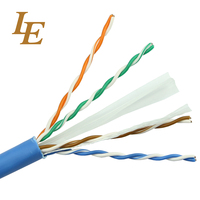 Kabel LAN LE LSZH UTP CAT6 dengan Jaket PVC Ripcord Panjang 305m ROHS & untuk Konduktor Terpilin