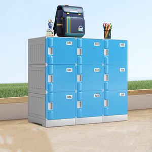 Armoire de rangement à 6 portes pour écoles, vestiaires de gymnase, personnel et travailleurs, en plastique ABS - Product Image 5