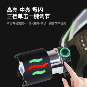 Toach nhôm sét sạc trắng Laser Đèn pha phổ xách tay đầu đèn với hiển thị kỹ thuật số - Product Image 2