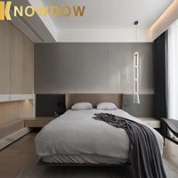 KNOWDOW Hotel Project CAD Plan 3D Visual Demo Crystal Lamp Modern