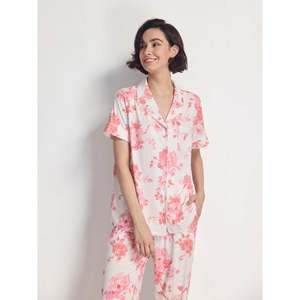 Sexy Floral Pajamas Women's Sleepwear Vietnam Custom Women's Bamboo Pajamas Summer Pyjamas Lounge Wear Women Sets Wholesale - Product Image 1