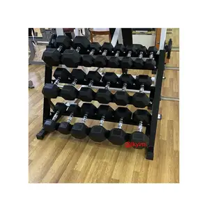 Chepaer Gym Ausrüstung Stand Chrom Kreis Hex X Hantel Rack Mit set