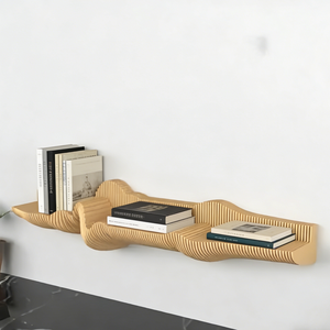 Étagère murale en bois ML-WD039, design minimaliste pour le salon, zone TV, rangement et présentation - Product Image 3