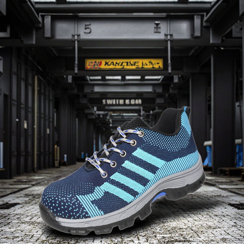 LUQUAN High Quality Fly-knit Shoe Upper Steel Toe Steel Insole, Anti  Smashing and Anti Piercing Safety Shoes for Men