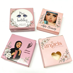 Emballage cosmétique personnalisé avec impression FX, boîte en papier couché gaufré, boîte pour cils en grappe, emballage pour cils - Product Image 2
