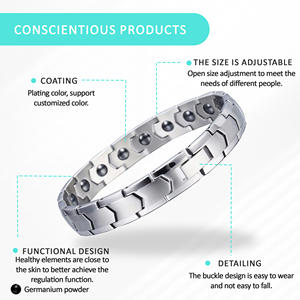 Pulsera <span class=keywords><strong>para</strong></span> perder grasa y reducir el estrés, alivio de la fatiga, terapia magnética antiestática, pulsera antiestrés <span class=keywords><strong>para</strong></span> homb - Product Image 5