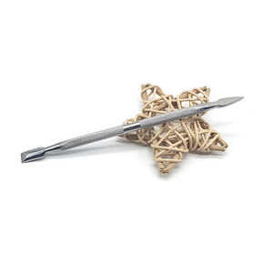 Salon Nail Pusher Straight <b>Edge</b> <b>Cutter</b> Double Ended Stainless Steel Cuticle Remover Manicure Tool - Product Image 2