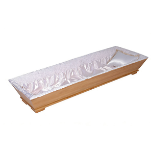 Set di Rivestimenti per Bara in Raso di Poliestere con Cuscino, Accessori Funerari per Decorazione Interna, Prodotti Funerari Europei - Product Image 4