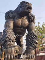 Statue en résine réaliste de Donkey Kong, grande taille, peinte à la main, populaire