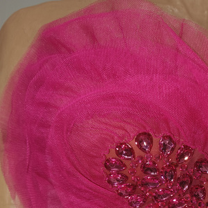 Vestido Sexy Rosa Intenso con Pedrería en Forma de Corazón, Mini Vestido de Lentejuelas sin Tirantes para Drag Queen, Showgirl, Carnaval, Discoteca, Fiesta Rave - Product Image 6