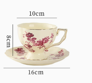 Vintage Ceramic Coffee Cup and Saucer <b>Set</b>, Niche European <b>Teapot</b>, Luxury High-Appearance Tea Cup <b>Set</b>, Perfect Gift for Women - Product Image 4