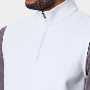 Chaleco acolchado de golf de invierno de alta calidad 100% de nailon para hombre 1/4 con cremallera chaleco deportivo con logotipo bordado - Product Image 6