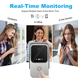 1080P tuya video chuông cửa máy ảnh video cửa hệ thống điện thoại cho biệt thự nhà thông minh <span class=keywords><strong>intercom</strong></span> Door Chuông từ xa app điều khiển rfic mở khóa - Product Image 6