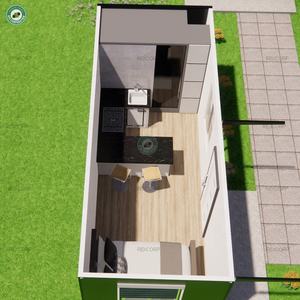 Conception de <span class=keywords><strong>petite</strong></span> <span class=keywords><strong>maison</strong></span> de 36 m², 2 chambres, 1 salon, avec auvent, meubles entièrement intégrés, <span class=keywords><strong>maison</strong></span> conteneur à vendre - Product Image 6