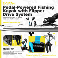 Kayak de pêche gonflable Spatium pour 1 personne, 350 m en PVC, garantie 1 an, planche de pêche, kayak de pêche gonflable pour rivière et mer