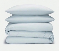 Ensemble de literie pour la maison et l'hôtel en coton 100% EU/US, doux et respirant, avec housse de couette douce et confortable, drap-housse/plat et taies d'oreiller