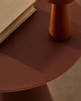 Table d'appoint moderne de conception nouvelle en oxyde de magnésium de qualité supérieure avec plateau en acrylique et structure en bois pour salon