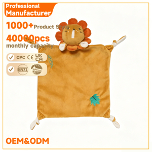 <span class=keywords><strong>Doudou</strong></span> <span class=keywords><strong>Lion</strong></span> en Peluche pour Bébé, Couverture de Sécurité Sensorielle, Jouet Réconfortant pour Tout-petit, Serviette Apaisante pour Nouveau-né - Product Image 5