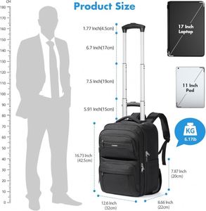 BSCI Waterproof Soft Roller <b>Camping</b> Bags Wheeled Sports <b>Trolley</b> Rolling Backpacks for Travel, Gym, and Duffle - Product Image 5