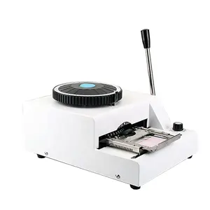 Caractères pénétrateur PVC code imprimante pvc embosseuse machine gaufrage machine pour cartes maker