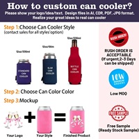 Support de canette isotherme en néoprène tendance pour la vente en gros, avec logo personnalisé, pour canettes de bière de 12 oz, articles promotionnels en vrac