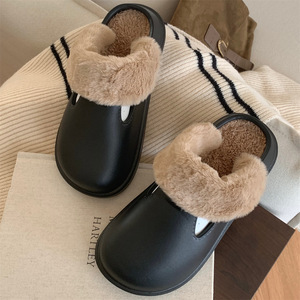 <span class=keywords><strong>Chaussette</strong></span> d'intérieur chauffante en peluche vintage XIXITIAO chaussons bottes moelleux maison hiver chaussures femmes dames mode fourrure chaussons - Product Image 5