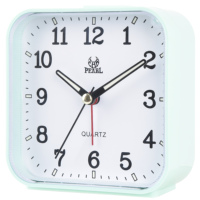 Jam Alarm Elektronik Minimalis Modern dengan Gerakan Quartz, Lampu Latar, Warna Permen, Bentuk Persegi, untuk Meja Belajar