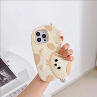 Mode mignon dessin animé en peluche lanière étui de protection pour iPhone 15 14 13 12 11 Pro Max