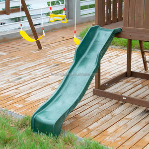 Columpio de Jardín con Casita de Juegos, Tobogán Verde, Set de Juegos para Jardín - Parque Infantil Todo en Uno para Niños - Product Image 6