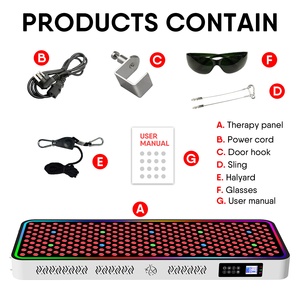 แผงไฟ LED บำบัด460 530/600/630/660/670/810/830/850/1060 /nm แบบมีขาตั้ง1500แผงไฟสีแดง wat - Product Image 2