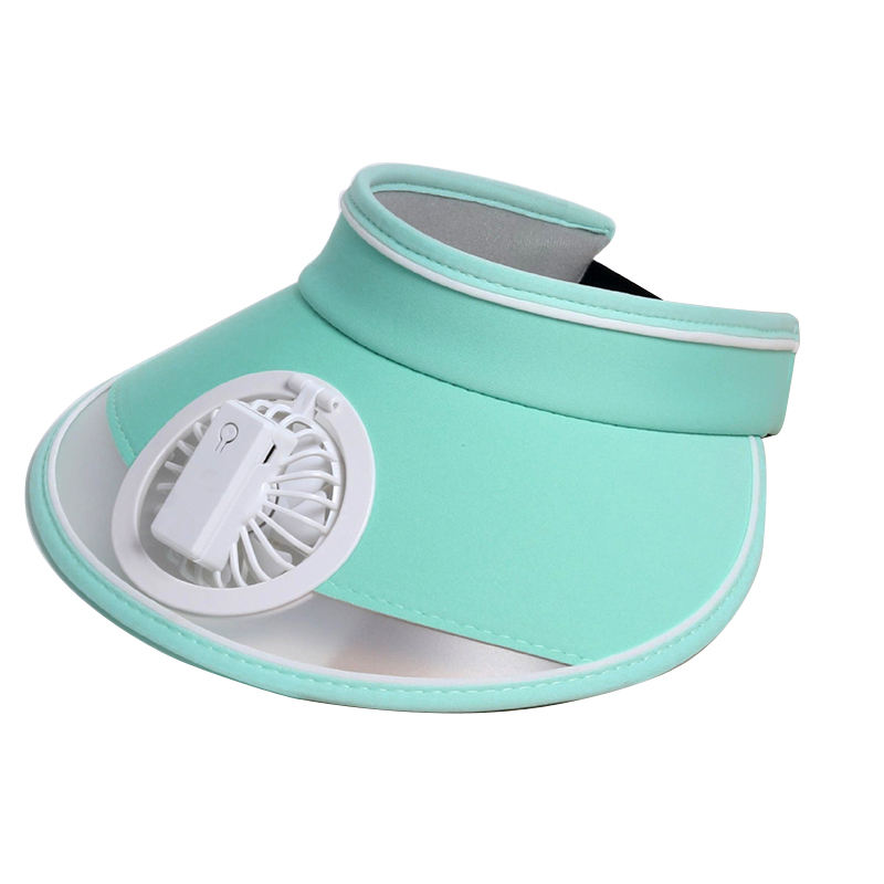 สีเขียวพร้อมพัดลม