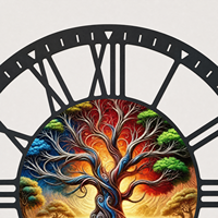 Horloge murale silencieuse personnalisée en fer à quartz, motif bougie et croix religieuse, pour cadeau religieux et ornement mural de salon