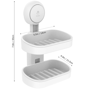 TAILI Accessorio per il Bagno Set <span class=keywords><strong>Doccia</strong></span> Tazza di Aspirazione di Vuoto Piatto di Sapone Porta Sapone - Product Image 2