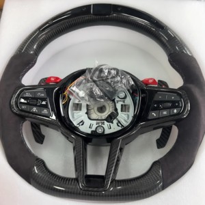 Volante Deportivo de Fibra de Carbono M Sport para <span class=keywords><strong>BMW</strong></span> F30 F10 F20 F32 <span class=keywords><strong>F36</strong></span> F22 F11 F82 F15 F31 F82 M4 M5 F90 F80 M3 X5 F15 F06 535i F10 - Product Image 5