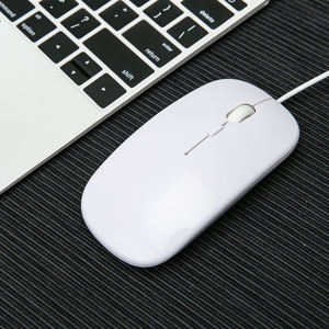 Souris optique filaire ultra-fine silencieuse avec rétroéclairage RVB, design ergonomique, rechargeable, pour droitiers, ordinateur <span class=keywords><strong>portable</strong></span>, usage professionnel - Product Image 5
