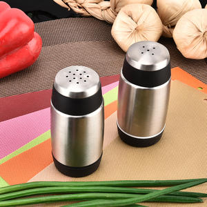 Ensemble de 2 pots à condiments en acier inoxydable, compatibles lave-vaisselle, avec couvercle perforé, pour le stockage des assaisonnements de cuisine - Product Image 4