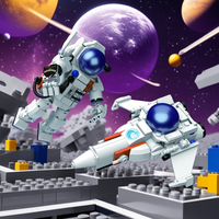 HW Uzay Arabaları Yapım Blokları Seti, Fırlatma Standı, Astronotlar, Teknoloji Blokları, Yapım Oyuncağı, Eğitici Model, Havalı Koleksiyonluk