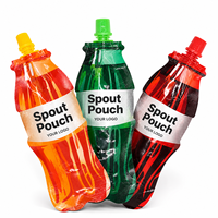 Pochette Doypack personnalisée en plastique alimentaire avec bec verseur, réutilisable, pour emballage de boissons, jus, yaourts