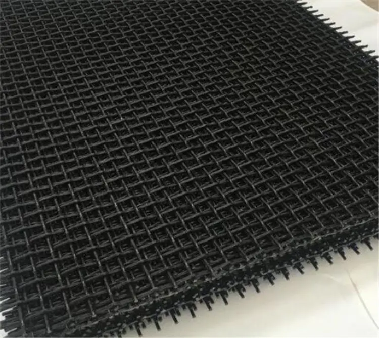 OEM Customize High Tensile 50# Steel Woven Vibrating Screen Crimped Wire Mesh For Construction Site