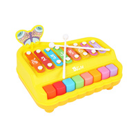 Instrumento Musical Educativo de Plástico para Niños, Xilófono de 8 Tonos, Juguete de Piano de Percusión Manual, 1 kg, Colorido, Unisex, Popular y en Oferta