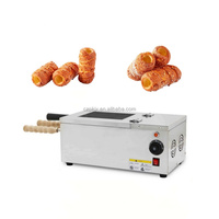 Équipement de boulangerie commerciale de bureau de qualité supérieure fabricant de gâteau de cheminée électrique à 2 rouleaux faisant la machine de cuisson à vendre