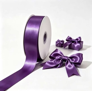 ริบบิ้นผ้าซาตินคุณภาพสูงขนาด 1-1/2 นิ้ว สำหรับตกแต่งโบว์คริสต์มาส - Product Image 4