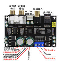Module décodeur audio DAC coaxial haute fidélité HIFI, carte front-end d'amplificateur pour boîtier audio DIY