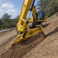 Bucket Excavator Multiguna untuk Penggalian dan Perataan, Bucket Standar yang Diperkuat untuk Lanskap dan Pekerjaan Utilitas