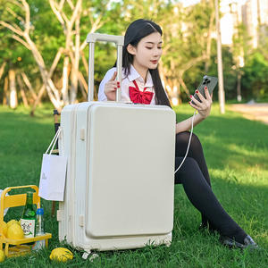 Maleta K73 con Apertura Frontal de 20 L, Color Sólido, Cierre de Cremallera, Ruedas Giratorias, Bolsa de Viaje para Ropa, Verano 2023 - Product Image 2