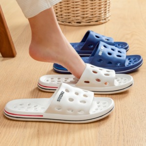 [Comfortable Slippers] Soft, Comfortable <strong>Royal</strong> Blue Unisex Retro Indoor Slippers - Product Image 2